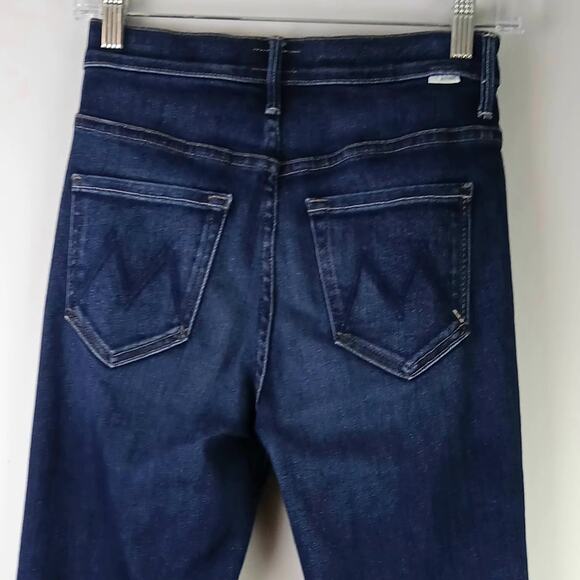 Mother SZ 25/2 The Insider Crop Step Fray Jeans Home Movies Wash Raw Hem - Picture 5 of 9